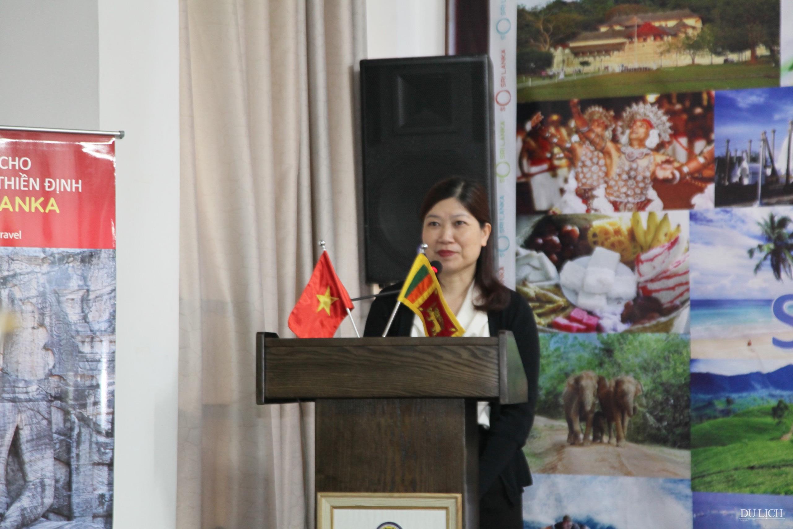 Phó Vụ trưởng Vụ Hợp tác quốc tế - Tổng cục Du lịch Trần Thị Phương Nhung phát biểu